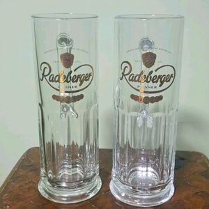 2 Radeberger Pilsner Glass Beer Mugs 0.5 Liter
